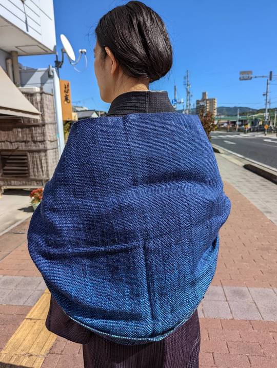 結城紬ショール